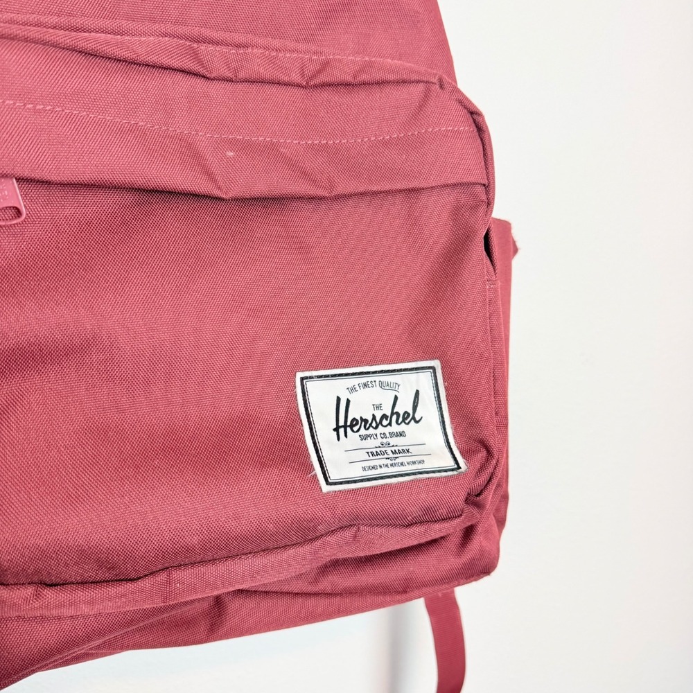 Herschel Supply Co Classic Backpack Cabernet Burgundy Red Travel School Bag - Picture 2 of 9